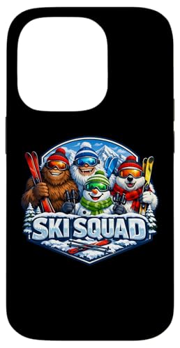 Ski Squad Sasquatch Yeti �Ⴞ��� �V���N�} �X�L�[�`�[�� �y���� �X�}�z�P�[�X iPhone 14 Pro �p