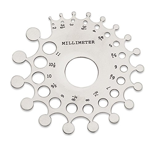 Baker Diamond and Gemstone Mounting Gauge Measuring Carat Millimeters Jewelry Making Tools