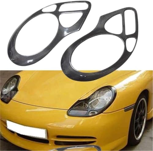 Couverture de paupière de phare Porsche Boxster 986 911 996 en fibre de carbone