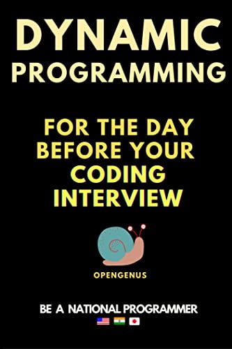 Amazon.com: Dynamic Programming for the day before your coding ...