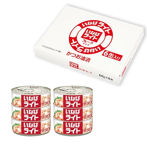 いなば食品 ライトフレーク 60g×6缶箱入り【Amazon.co.jp 限定】