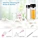 Yoassi 13Pc Food Grade Multipurpose Cleaning Brush Set, includes Straw Brush|Nipple Cleaner|Bottle Brush|Blind Duster|Pipe Cleaner, Small,Long,Soft,Stiff Kit for Baby Bottles,Tubes,Jars,Bird Feeder