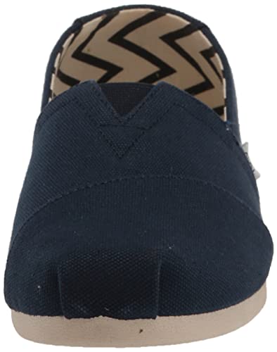 Image of TOMS Women's Alpargata Recycled Cotton Canvas Loafer Flat, Navy, 12