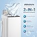 Bonnlo 25LBS Fully Automatic Washer, 2 in 1 Portable Washing Machine, Top Load Washer and Spin Dryer Combo with Drain Pump, 10 Washing Programs & 5 Water Level for Home, Apartment
