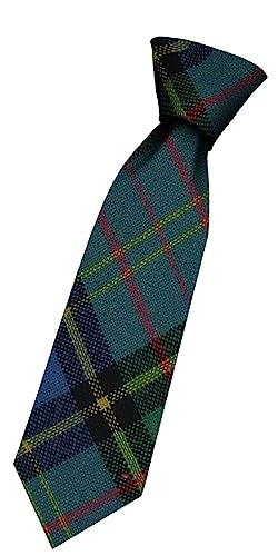 I LUV LTD Boys All Wool Tie Woven And Made in Scotland in MacMillan Hunting Ancient Tartan
