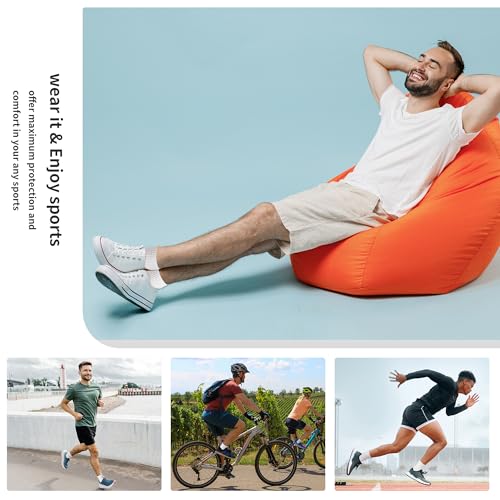 Image of Loucey 12-18 Packs No Show Socks Invisible Socks Men Women Cushioned Low Cut Ankle Sock for Running Gym Hiking (6-9 Pairs)