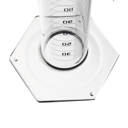 Cilindro graduado 250 ml probeta de cristal de borosilicato con escala cada 2 ml 4