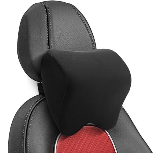 Mumjooyi Auto Nackenkissen Auto Kopfstütze Kissen Weichheit Autokopfstützenkissen mit verstellbarem Riemen Atmungsaktiver Abnehmbarer Abdeckung Neck Pillow Schwarze (A) Mumjooyi Auto Nackenkissen Auto Kopfstütze Kissen Weichheit Autokopfstützenkissen mit verstellbarem Riemen Atmungsaktiver Abnehmbarer Abdeckung Neck Pillow Schwarze (A)