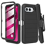 Jackpot Wireless Compatible for REVVL 8 Rugged Case with Belt Clip Holster & Built-in Screen Protector, Heavy-Duty Full-Body Shockproof Cover, Military-Grade Protective Phone Case (Pro)