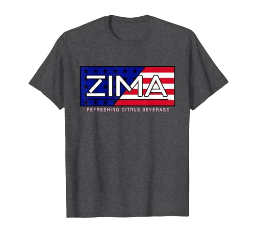 Zima Flag Tee (Official) T-Shirt, Men, Dark Heather Grey, X-Large