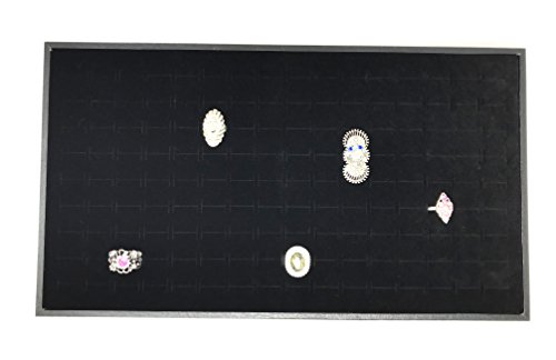 Bejeweled Display 120 Ring Slot Foam W/Plywood Box In Black Color #TOP4