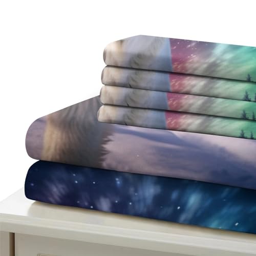 Parure de lit ours polaire 3D en microfibre zippée douce et durable