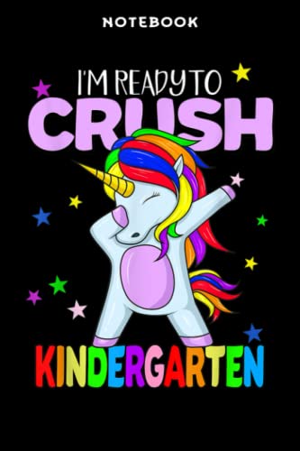 Notebook Crūsh Kindērgārtēn Dābbing Ūnicōrn Girls Bāck Tō Schōōl Fūnnÿ: 6" x 9", over 100 pages / Lined Journal,Appointment,Task Manager,Money,Stylish Paperback