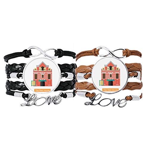Bracelet en cuir Taiwan Red House idéal pour accessoiriser vos looks de voyage
