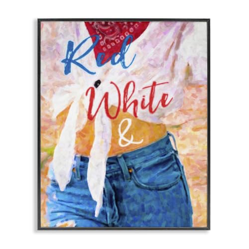 Patriotic Americana Celebration, 11 x 14 Inch Framed Giclée Print