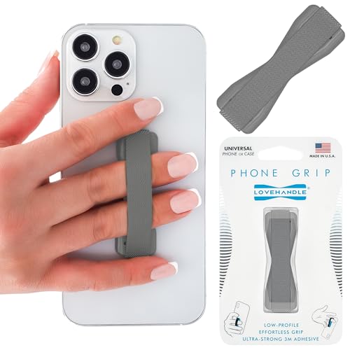 Image of LOVEHANDLE Original Universal Phone Grip - Solid Silver