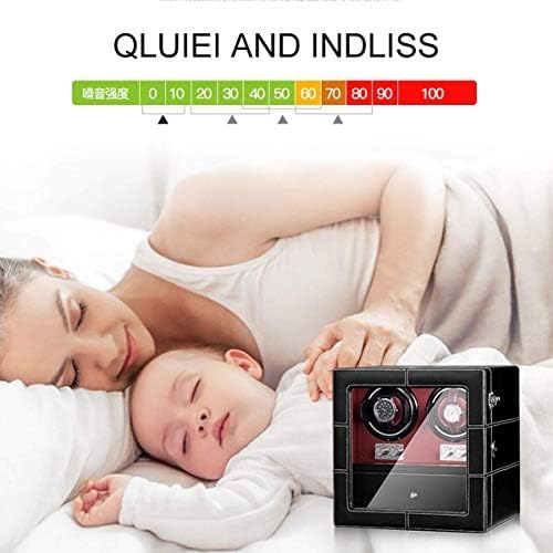 FENOKD Mechanical Watch Shaker Automatic Watch Winder for Mechanical Watch PU Leather Watch Storage Box with Storage Drawer, Adjustable Pillow, Multi-epitope