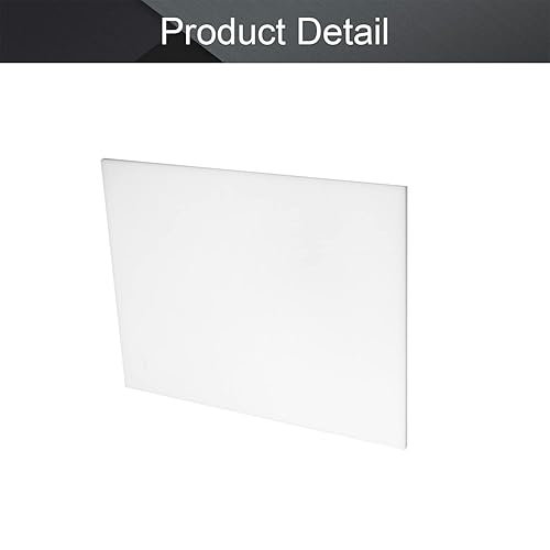 Miniatura 4 de Othmro Hoja de plástico POM blanca de 0.2 x 7.87 x 9.84 pulgadas, 1 unidad, lámina de plástico rígido imprimible y duradero, materiales de bricolaje