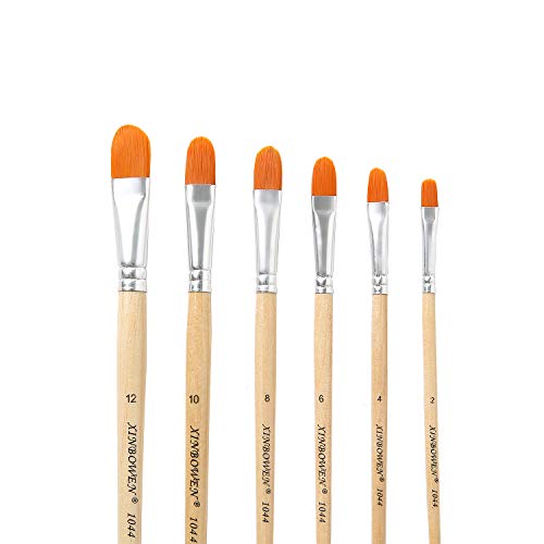 Paint Brush Set, 6 PCS Artist Brush for Watercolor, Acrylic Oil Painting, Gouache Artist Professional Painting Kits