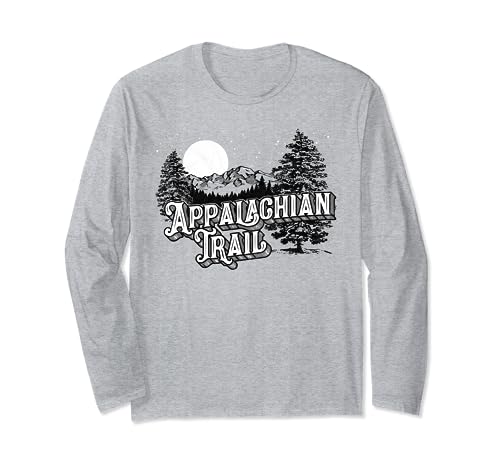 Vintage Distressed Appalachian Trail Scene Nike Hiking Retro Long Sleeve T-Shirt