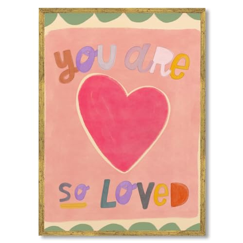 Gold Framed Watercolor You Are So Loved