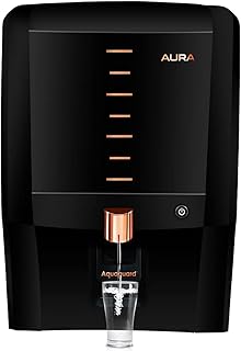 Aquaguard Aura 7L RO+UV+Taste Adjuster(MTDS) with Active Copper & Zinc 7L storage water purifier,8 stages purification,suitable for borewell,tanker,municipal water(Black) from Eureka Forbes-picture-11