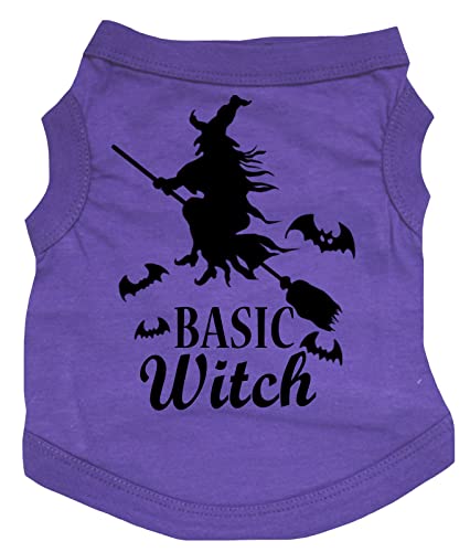 Chemise pour chien violette L vêtement canin violet Basic Witch