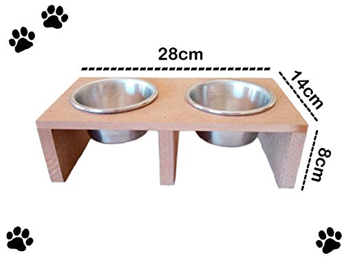 Play Kit Nicho de Gato MDF Crú Com Comedouro Degraus Ponte Toca