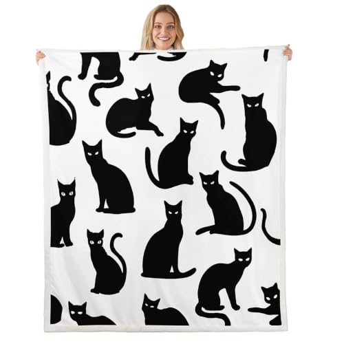 Feelyou Cat Throw Blanket Soft Cozy Warm 40" x 50"