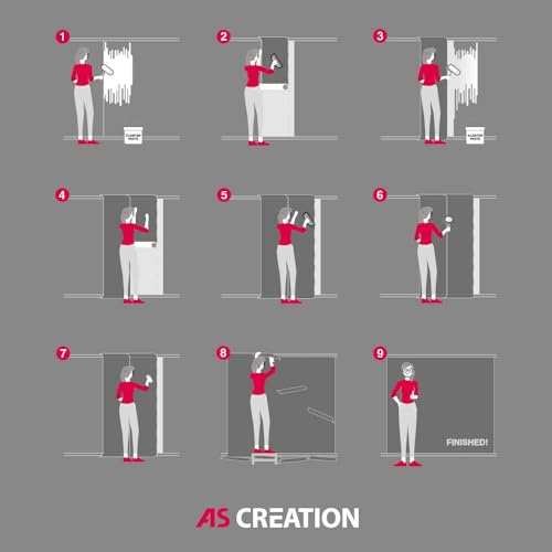 A.S. Création Retro Tapete 70er Jahre 701312 - Vliestapete mit Retro Design in orange, braun, gelb - Retrotapete auf 10,05m x 0,53m - Made in Germany