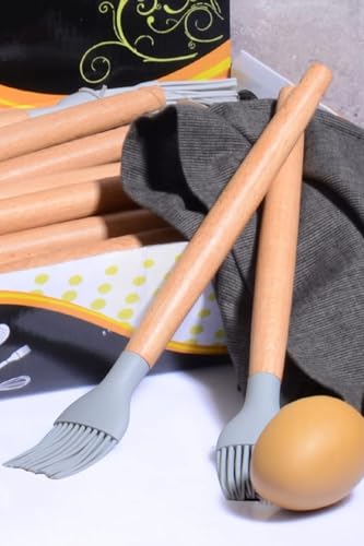Bambu Saplı Silikon Fırça, Renkli