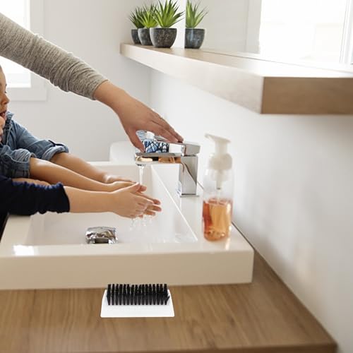 Cepillo de limpieza para manos y uñas antideslizante de ABS resistente 7