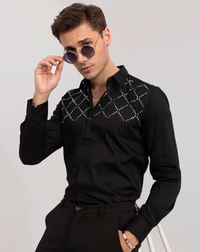 Image of Noble Monk Men's Full Sleeve Shirt | Casual Shirt for Men | Stylish Cotton Blend | Comfortable Everyday Wear | Button Down Clothing | Travel & Outdoor Apparel