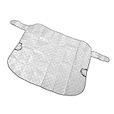 SIXRUN Auto-Windschutzscheiben-Schneedecke, Magnetische Kante, Frostschutz, Langlebiges Vierschichtiges Design, 144 X 117 cm, Universell Passend für die Meisten Limousinen und SUVs