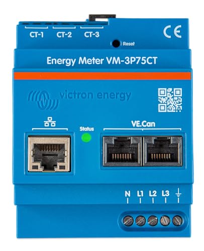 Compteur d’énergie VM-3P75CT Victron Energy résout les pertes d'injection solaire en triphasé