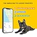 GPS Tracker for Dogs – Smart Dog Collar & Pet Tracker with Real-Time Location, No Monthly Fee, Unlimited Range (iOS Only) – Fits Small to Large Dogs(Locator Included) (Black)