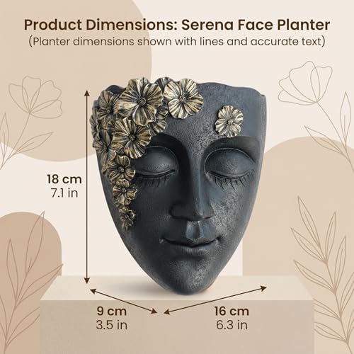 Vase mural en forme de visage pour sublimer un mur blanc - 3