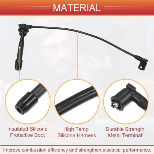 Cable de bujía 2750123B70 para sistema de bobina de encendido Hyundai 1.8L 3