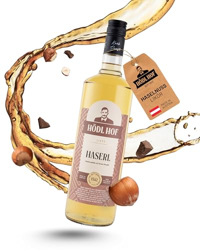 Hödl Hof Haselnuss-Likör 1,0L I Hochwertiger Likör mit Haselnüssen & Nougat I Haselnusslikör...