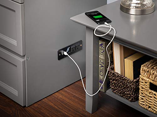 Afi Deerfield Murphy Bed Chest With Charging Station, Queen, Grey #TOP7