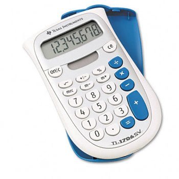 Texas Instruments TI-1706SV Handheld Pocket Calculator CALCULATOR,SOLAR,4FUNCTN DPCE321 (Pack of10)