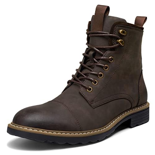 Vostey Mens Boots Motorcycle Casual Boots for Men Waterproof Chukka Boots Mens