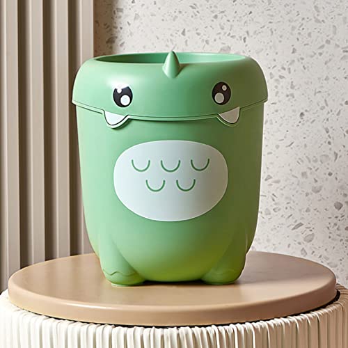 Clispeed Kitchen Garbage Cans Plastic Trash Can Kids Room Trash Bin Cartoon Garbage Bin Cartoon Tabletop Trash Can Wastebasket Cute Wastepaper Basket Waste Bin For Office Home Kitchen Waste Bins #TOP6