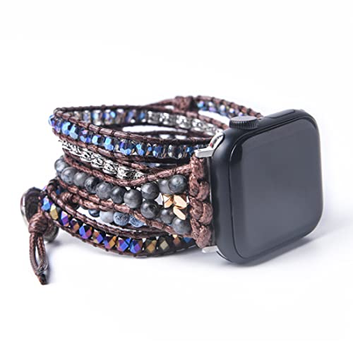 Ygline Compatible With Watch Band 38Mm 40Mm Women Smartwatch Bands Handmade Beaded Bracelet Replacement Strap (Style 9) #TOP30