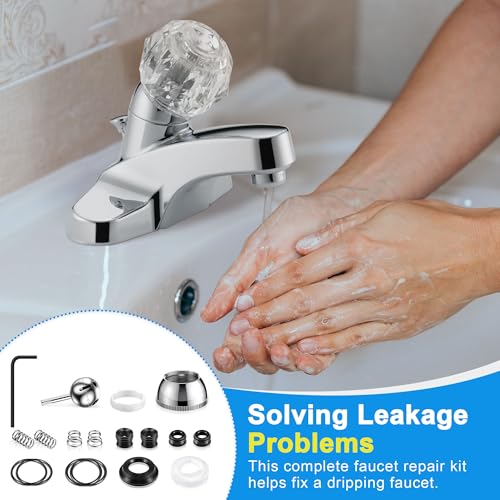 Avenuebool Faucet Repair Kit, Compatible with Delta/Peerless RP44123, Compatible with Delta/Peerless RP41661 and RP42986 Single Handle Faucet, Ball, Seats, Springs, Cam, Cap, Adjusting Ring and Bonnet - Thumbnail 6