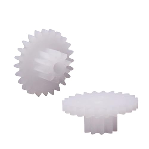 Miniatura 5 de Othmro 20 piezas de engranajes de plástico 24 dientes modelo 24102B engranaje de reducción engranajes de gusano de plástico para RC coche robot motor