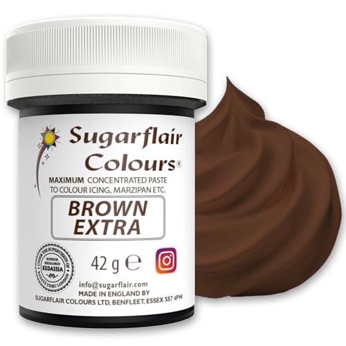 Sugarflair Paste Colours - Brown Extra (42g)