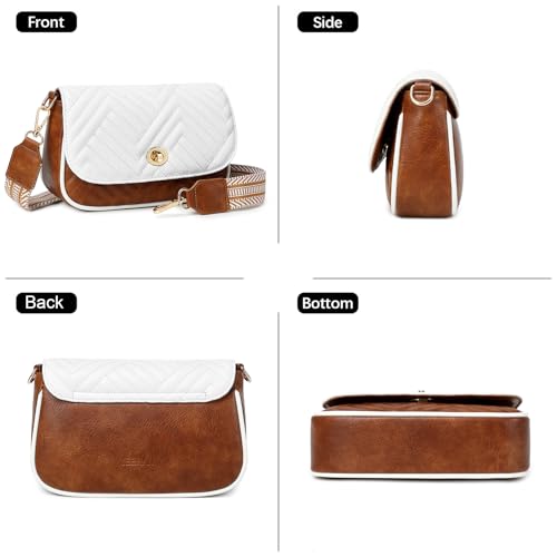 Image of JEEHAN Quilted Crossbody Bags for women Designer Shoulder Handbags Small Purse