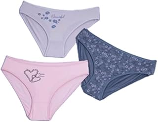 بانتي نسائي من فانيلا مصنوع من القطن متعدد الألوان مقاس M-2XL، عبوة من 3 قطع، قطن ناعم