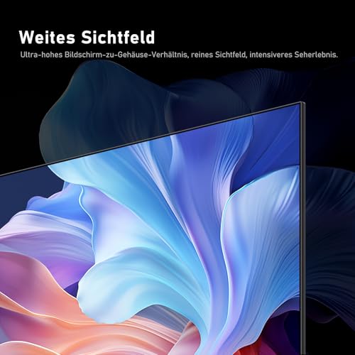 32 Zoll HD Smart TV, D-LED Hintergrundbeleuchtung Fernseher, randloses Design, HDMI USB DVB-T2/S2 RJ45 Schnittstelle, großer Bildschirm für Wohnzimmer, Schlafzimmer, Heimunterhaltung - schwarz – Bild 8